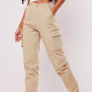 COPY - Missguided Sand Plain Cargo Pants (Petite)